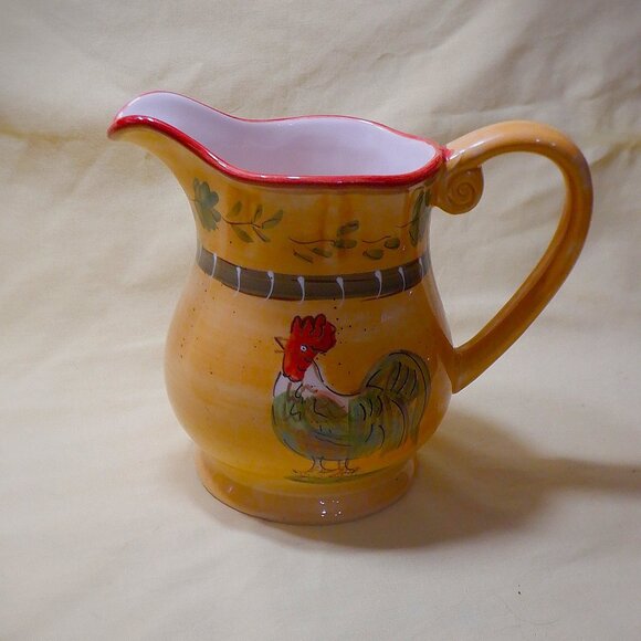 ~~~ COCORICO Rooster Design PITCHER ~~~ - Picture 1 of 1